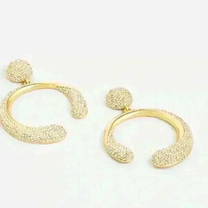 J Crew Crystal Circle Earrings